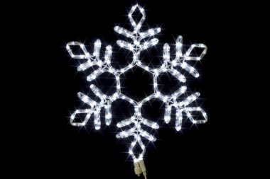 Neon-night Фигура «Снежинка» из гибкого неона с эффектом тающих сосулек, 60х60 см, 501-223
